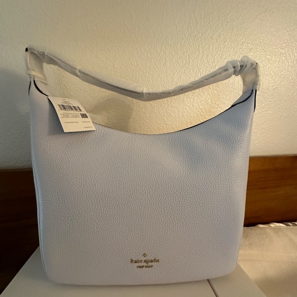 Kate Spade Leila Shoulder Bag (taro milk color - very pale blue) - Picture 2 of 4